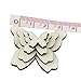 Tinksky Wooden Butterfly Cutouts Craft Embellishment Gift Tag Wood for DIY,Pack of 50 (Mixed Size)