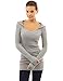 PattyBoutik Women's Hooded Pullover Cable Knit Sweater Tunic