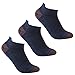 Low Cut Running Socks, Luccalily Unisex Moisture Wicking Athletic Cushion Hiking Camping Running Walking Ankle Socks,3 Pairsthumb 1