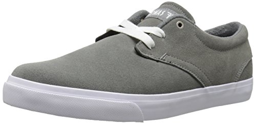 Fallen Men's Spirit Skate Shoe, Cement Grey/White, 11 M US