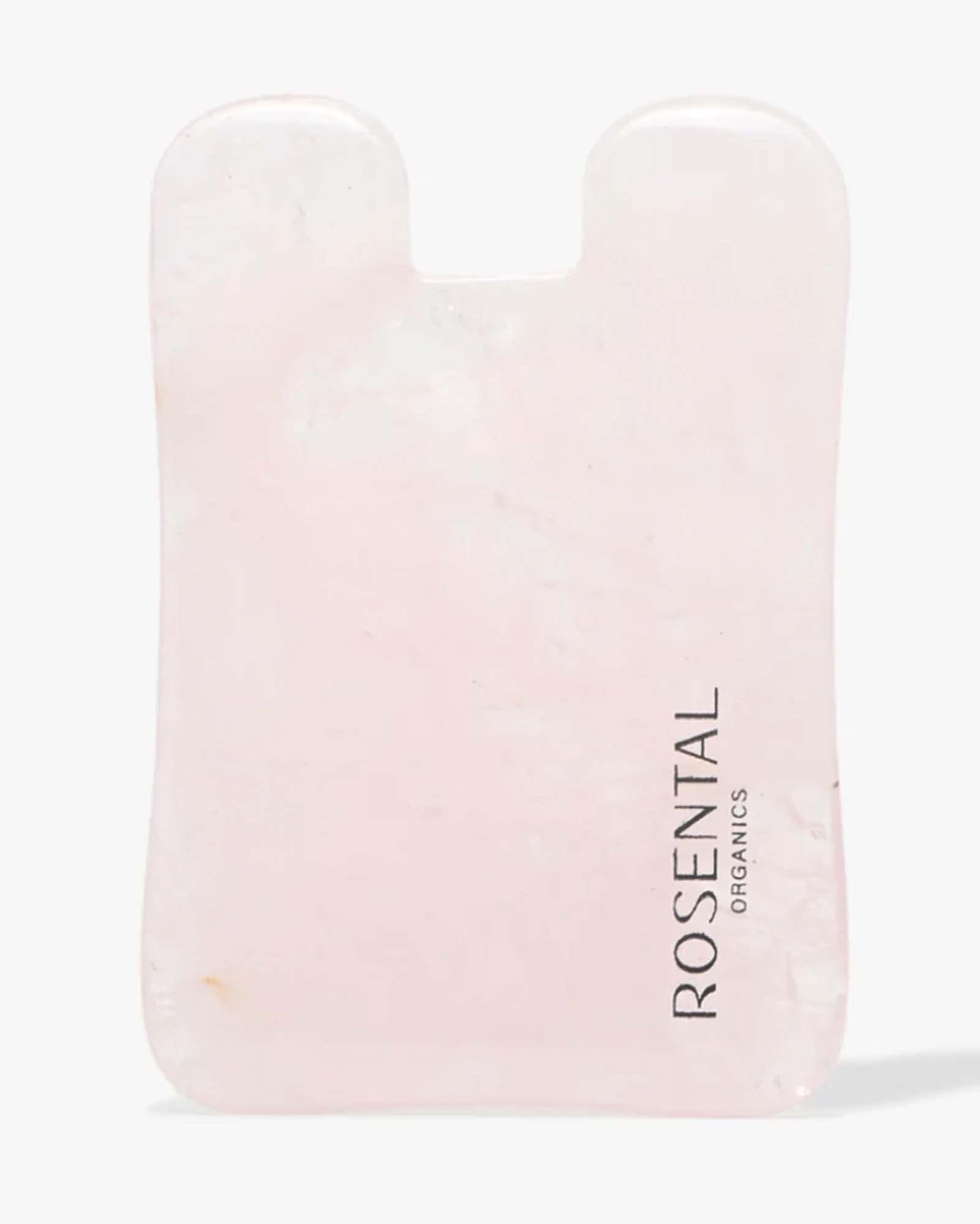 ROSENTAL Organics Gua Sha Made of Premium Rose Quartz - 100% Natural & Handmade - Face Massage - Anti-Ageing - Natural Lifting Tool & Intensive Lymphatic Drainage (Face Yoga Tool)