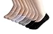 2econdskin Women's Casual No Show 3 to 8 Pairs Socks Non Slip Flat Boat Line