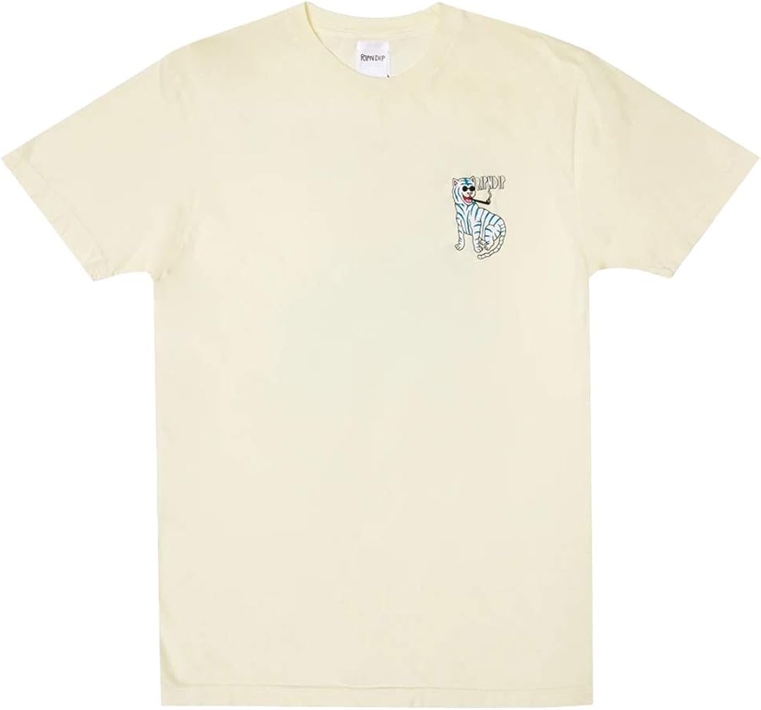 RIPNDIP "Cool Cat Short Sleeve Tee (Natural) Men's Cat T