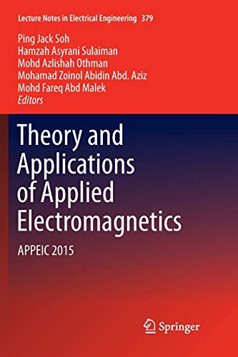 Theory and Applications of Applied Electromagnetics APPEIC 2015 Lect | amzdealz