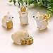JUSTDOLIFE Micro Landscape, 16 Pack Miniature Mice Figurines Golden Rat Mice Figurine Resin Mice Micro Landscape Decor Bonsai Animal Crafts Miniature Figurines for 2020 New Year Home Decor