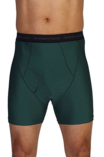 ExOfficio Men's Give-n-Go Boxer Brief, Hemlock, Medium