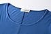 LARACE Short Sleeve Shirts for Womens Plus Size Tops Casual Summer Clothes Asymmetrical Tunic Blouses(Steel Blue 3X)