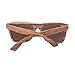 WISH CLUB Polarized Lenses Wood Sunglasses for Women and Men with Box UV 400 Protection (Brown)