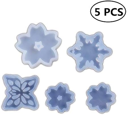 Cherry Blossoms Pendant Silicone Mold,Snowflake Butterfly Clay Mold, Crafting Polymer Jewelry, Resin Epoxy Making, DIY Fashion Decoration Tools, Soap Mold