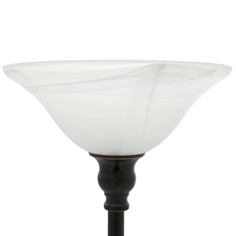 Hampton Bay 71.5 in.Antique Bronze Finish Floor Lamp with attached