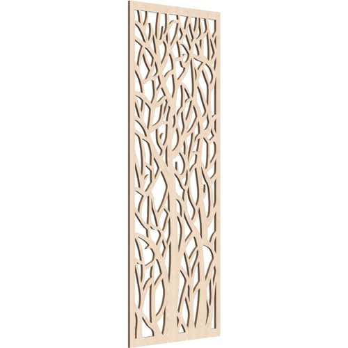 Odessa Decorative Pierced Fretwork Wood Wall Panels, 23 3/8"W x 59 3/8"H x 3/8"…