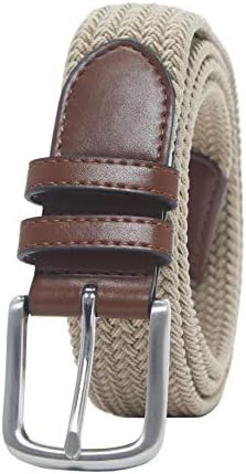 Brighton Men's Silver Creek Brown Western Scroll Belt Brown 32 at