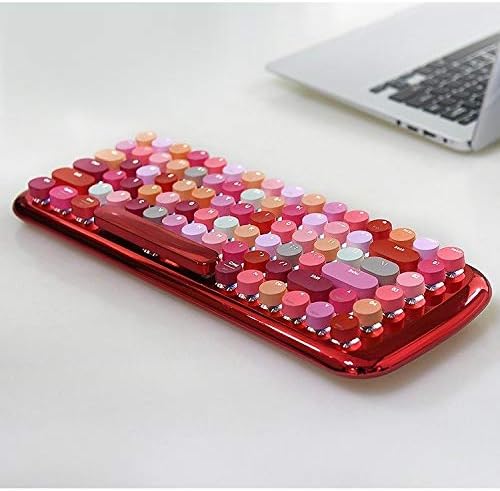 大人気の 無線 パソコン Pc ノート タブレット デザイン リップ 紅 レディース キーボード Bluetooth ワイヤレス 可愛い バックライト付き キーボード 女性 コンパクト タブレット用キーボード Slcp Lk