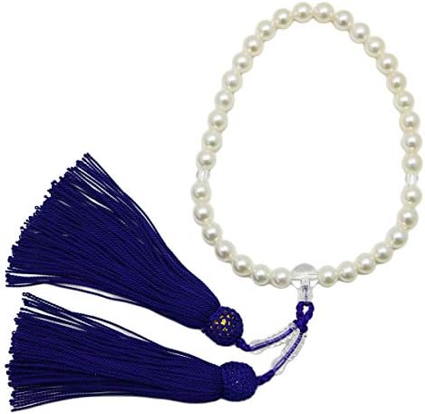 真珠 パール 数珠 あこや真珠 数珠 アコヤ真珠 7 5mm 8mm ホワイトカラー 正絹白房