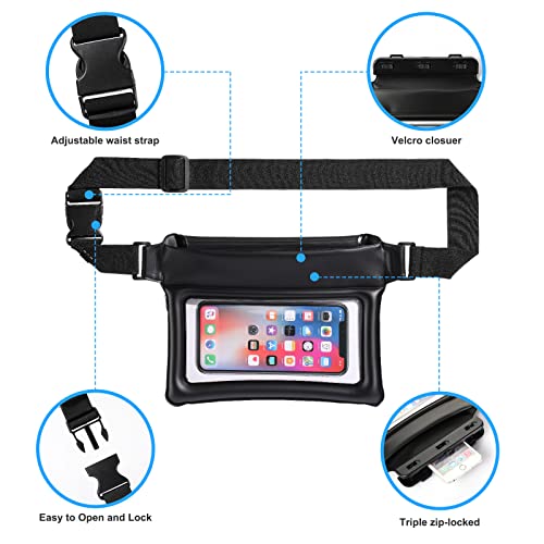 TRICIA 2 Pack Waterproof Phone Pouch and Waterproof Case Cell Phone Bag Floating Universal