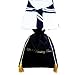 VISKEY Sexy Lingerie Stretchable Temptation School Girl Sailor Suit Black