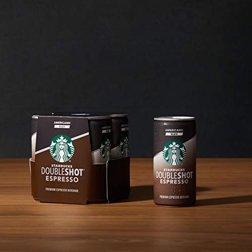 Starbucks Doubleshot Espresso, Americano Black, 6.5 fl oz. Cans, (12