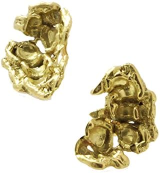18K Gold Popcorn Earrings