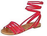 Festival Boho Ankle Wrap Tie Strappy Flat Sandal