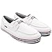Nautica Men's Spinnaker Lace-Up Boat Shoe, Casual Loafer, Fashion Sneaker-White Heritage-8