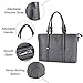 ZMSnow Laptop Bag,Work Tote Bag Fits Up to 15.6 Inch Laptop Tablet for Women Business Travel (Grey)