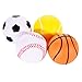 Emorefun Soft PU Mini Sports Balls for Kids, Basketball, Football, Tennis, Golf, Novelty Stress Relief Ball Fidget Toys Party Favor Games, Set of 4