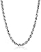 Amazon Collection Sterling Silver Italian 0.8 mm Snake-Chain Necklace