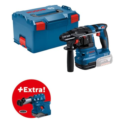 Bosch Professional 18V System Akku Bohrhammer GBH 18V-22 (mit SDS plus, KickBack Control und Vibration Control, inkl. GDE 18V-12, L-BOXX, ohne Akku/Ladegerät)