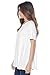 A+D® Womens Casual A-Line Loose Tunic Blouse Top w Scoop Neck (White, Small)
