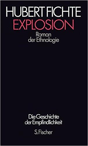 Explosion Roman Der Ethnologie Hubert Fichte Die Geschichte Der Empfindlichkeit Amazon De Kay Ronald Fichte Hubert Bucher