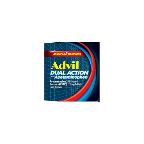 ADVIL DUAL ACTION COATED CAPLETS, 125 MG IBUPROFEN AND 250 MG ACETAMINOPHEN PER DOSE (2 DOSE EQUIVALENT) FOR 8 HOUR PAIN RELIEF – 216 COUNT