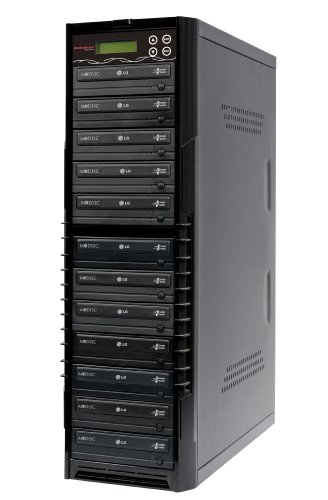 Bestduplicator BD-LG-11T 11 Target 24x SATA DVD Duplicator with Built-In LG Burner (1 to 11)