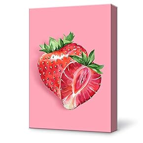 Canvas Wall Art Strawberry Modern Home Decor Canvas Painting Wall Decoration for Bedroom Living Room 12x18 inches