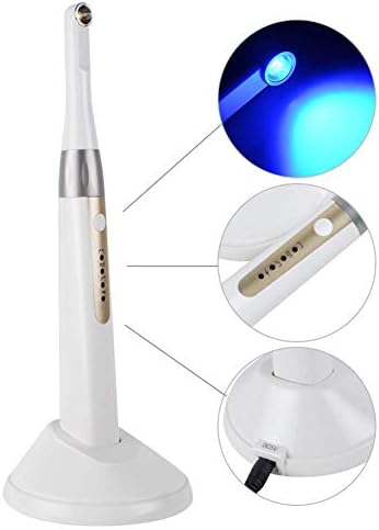 KoQGHJ Wireless Cordless LED Light Cure Lamp Dental Curing Machine,Teeth Whitening Lab Equipment,2000mw/cm²
