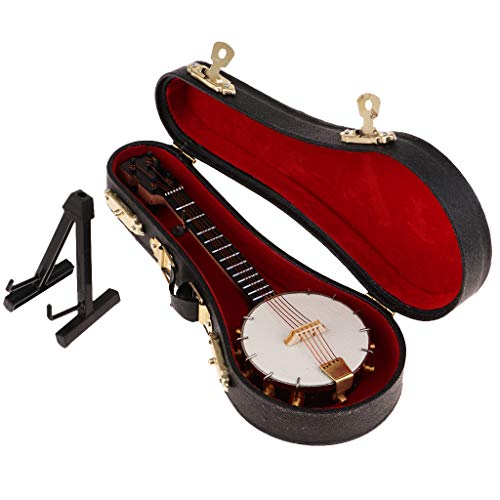 FLAMEER 1/6 Soldier Scenery Accessory Metal Banjo Model Length 14.2cm Instruments