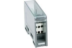 uxcell 1 in 6 Out DIN Rail Terminal Blocks 690V Connectors Distribution Block