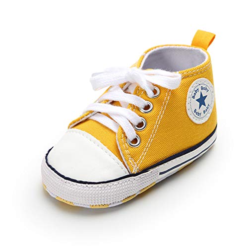 Save Beautiful Baby Girls Boys Canvas Sneakers Soft Sole High-Top