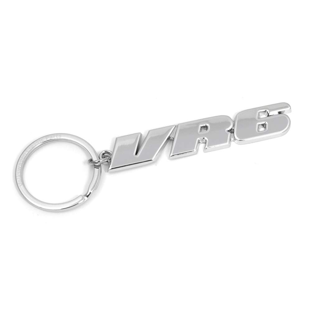 Volkswagen Classic Parts ZCP902855 Keyring VR6 Keyring Key Ring Chrome/Silver