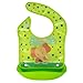 Waterproof Baby Bibs for Boys and Girls with Removable Silicone Food Catcher by KOSTA (Green)