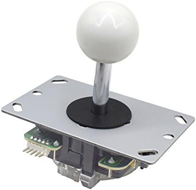 Amatek White Ball 5 Pin Micro Switches 8 Way Arcade Joystick Replacement Cable Parts For Mame Jamma Arcade Usb Encoder PC Game Cabinet DIY Joystick and Button Kit