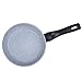cooper pan Faraday Non-Stick Frying Pans, Granite Frying Pans with Stone-Derived Coating, Aluminum Cooking Pan with Universal Lid, 3PCS, Black