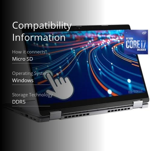 Dell Latitude 5320 2in1 Gen2 Touchscreen Laptop i7, 13.3in FHD(1920x1080) i7 Laptop Comnputer 5320 with Backlit Keyboard, Quad Core i7-11th Gen 4.8GHz, 32GB RAM, 512GB SSD, Win10 pro(Renewed)