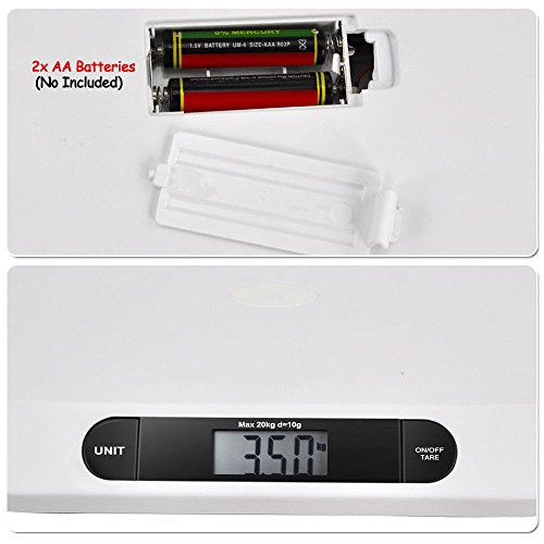 Multi-Function Digital Baby Scale, Electronic Weigh 44lbx0.4oz Comfort Digital Baby Scale Infants Toddlers LCD Show for Babies & Small Children(CA NJ Warehouse)