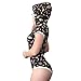 Littleforbig Adult Baby Diaper Lover (ABDL) Snap Crotch Adult Baby Onesie Bodysuit - Trick Treat Night-Glow Halloween Onesie
