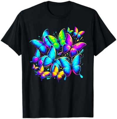 Amazon.com: Butterfly T-Shirt Flying Butterfly Wings Shirt T-Shirt