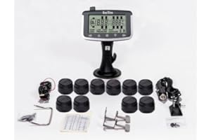 EEZ RV PRODUCTS EEZTire-TPMS Real Time/24x7 Tire Pressure Monitoring System (TPMS10) - 10 Anit-Theft Sensors, incl. 3-Year Warranty