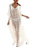 Santwo Women's Long Lace Beach Dress Bathing Suit Swimsuit Bikini Swim Cover Up