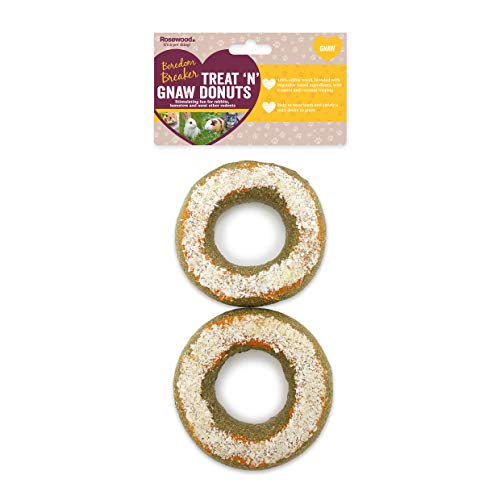 Rosewood Boredom Breaker Treat 'N' gnaw Small Animal Donuts - 2 count