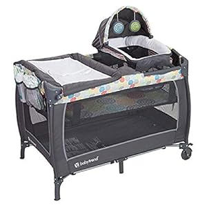 Baby Trend Lil’ Snooze Deluxe II Nursery Center Playard, Funfetti