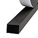 MAGZO Weather Stripping Door Seal, 1 Inch Wide X 3/4 Inch Thick Adhesive Foam Tape Soundproof Weatherstripping for Windows, 2 Rolls Total 13FT Black